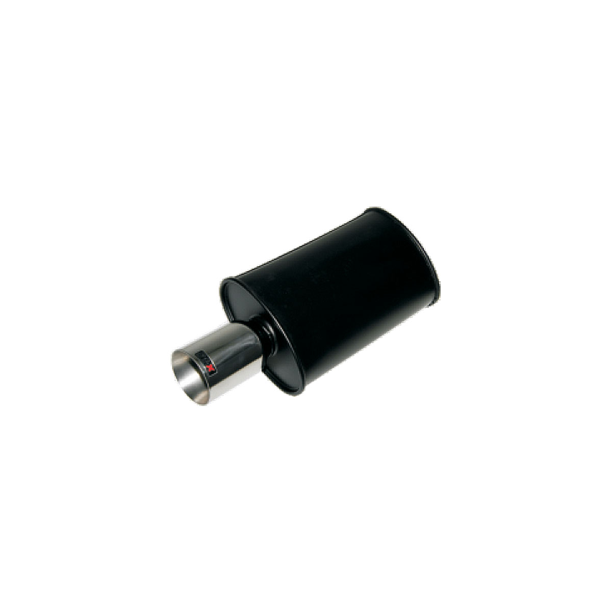 thumbnail image 2 of Universal Exhaust Mild Steel Silencer – 4" Diameter, 38mm Inlet (1.5"), 12" Body, Clamp-On 2 of 5